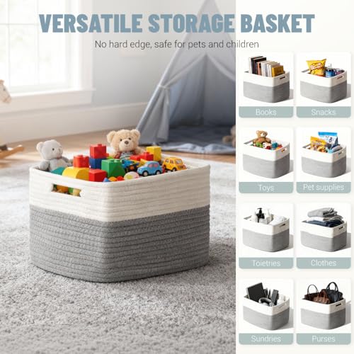 5 Pack Woven Storage Baskets