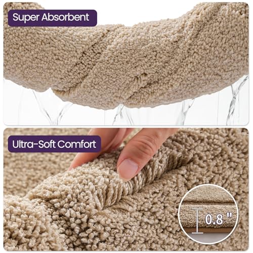 Bath Mat Absorbent and Non Slip Bathroom Rugs