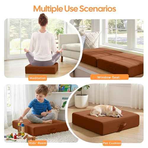 Square Floor Pillow for Adults and Kids
