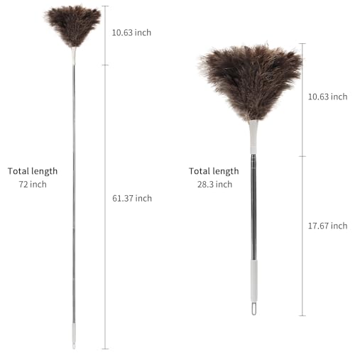 Ostrich Feather Duster Pole