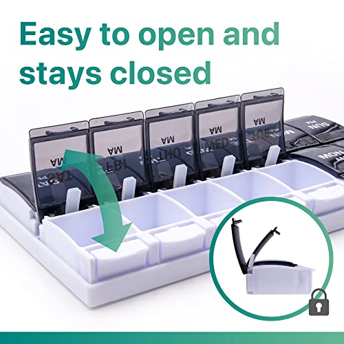 AM PM Weekly 7 Day Pill Organizer