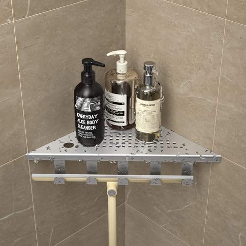 Grout in Shower Shelves with Hooks