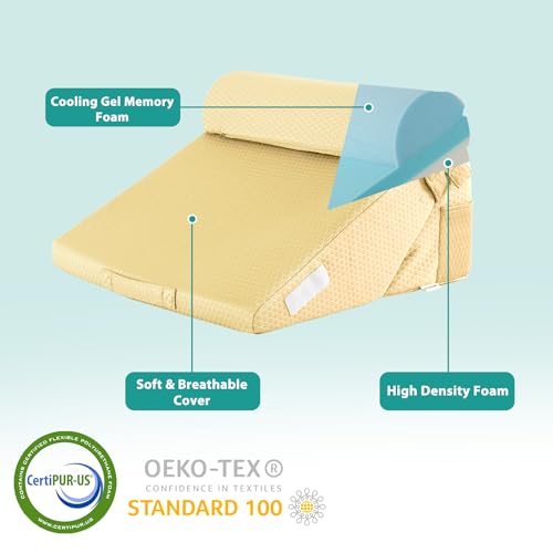 Bed Wedge Pillow Set