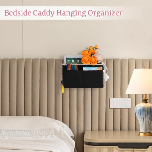 Bedside Hanging Storage Basket Headboards Bunk Beds Dorm Rooms Organizer Caddy for Storage