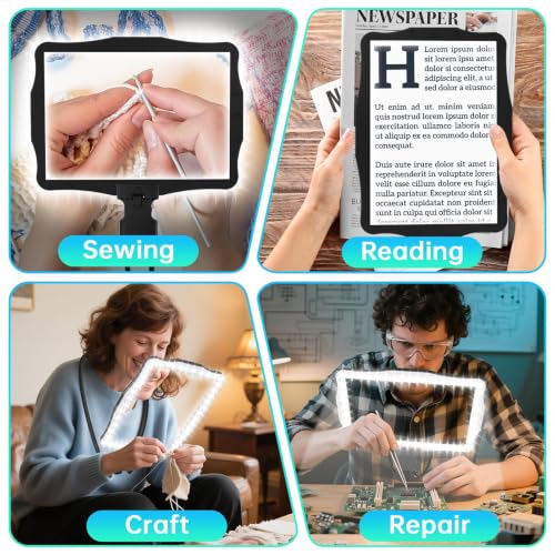 Large 10X Magnifying Glass with Light