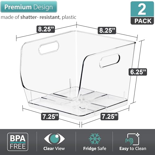 Open Front Storage Bins