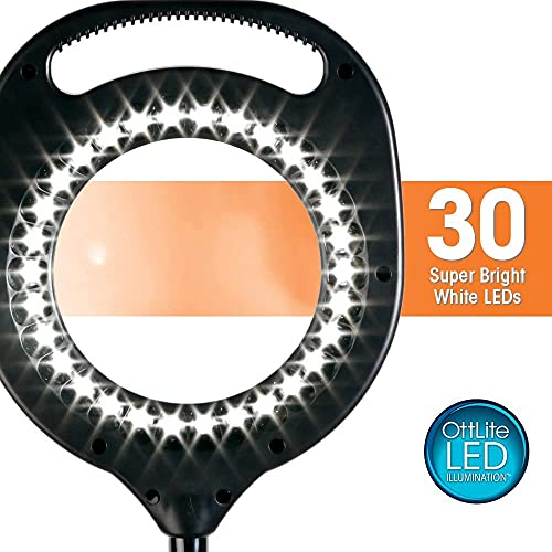 2-in-1 ClearSun LED Magnifier Light Floor and Table Lamp