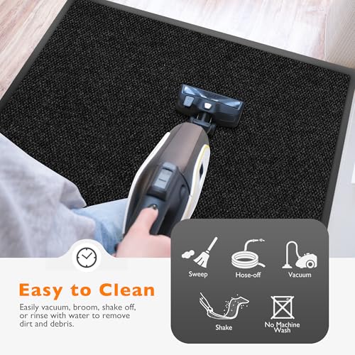Durable Dirt Trapper Front Door Mat Outside for Home Entrance