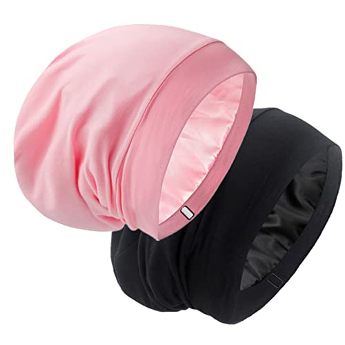 Silk Satin Lined Bonnet Sleep Cap