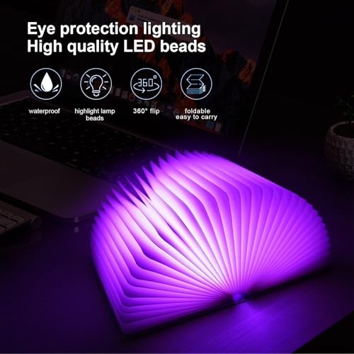 Decorative LED Book Light with Embossed Design