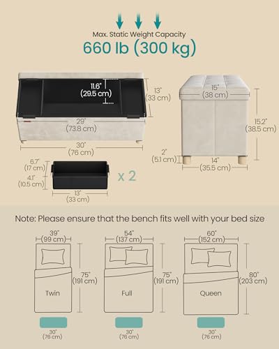 Storage Ottoman Bench