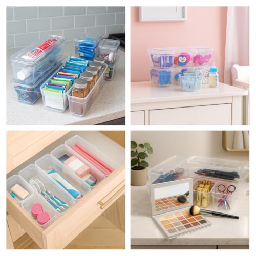 Plastic Storage Bins with Lids