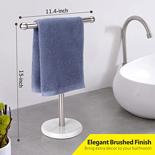 Hand Towel Holder Stand with Heavy Stainless Steel Base