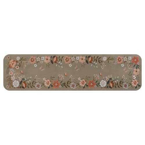 Stair Treads Non Slip Floral Stair Runner