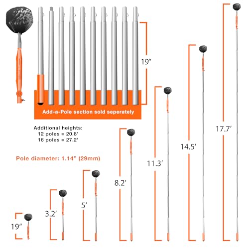 Cobweb Ceiling Fan Powered Duster Interior & Exterior