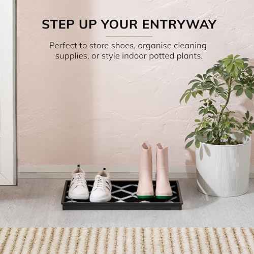 Heavy Duty Waterproof Rubber Shoe Storage Mat Organizer