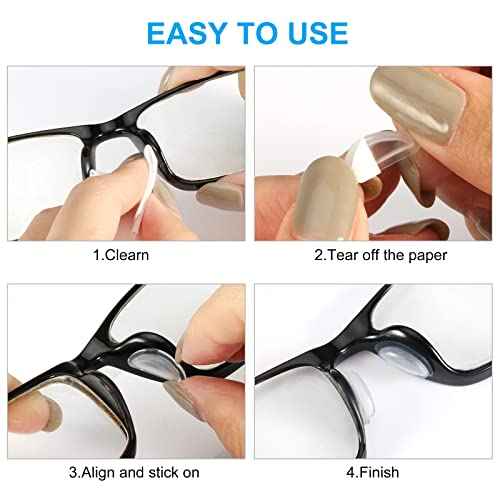 Soft Silicone Air Chamber Eyeglass Nose Pads