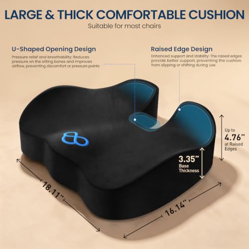 Thick Memory Foam Seat Cushion