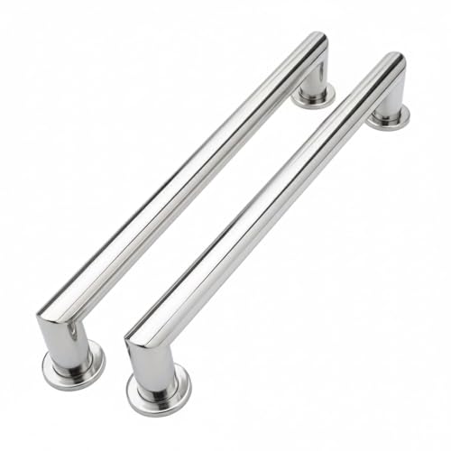 2 Pack Shower Grab Bar 304 Stainless Steel Bathroom Grab Bar Handle Bathroom Shower Balance Bar Safety Hand Rail Support Handicap Elderly Senior Gravida Assist Bath Handle