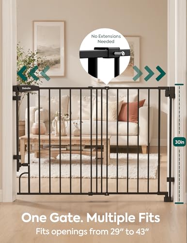 Removable & No Bottom Bar Baby Gate