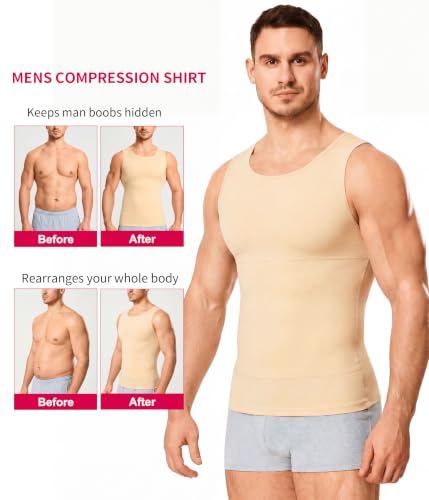 Men's Compression Shirt Shapewear Slimming Body Shaper Vest