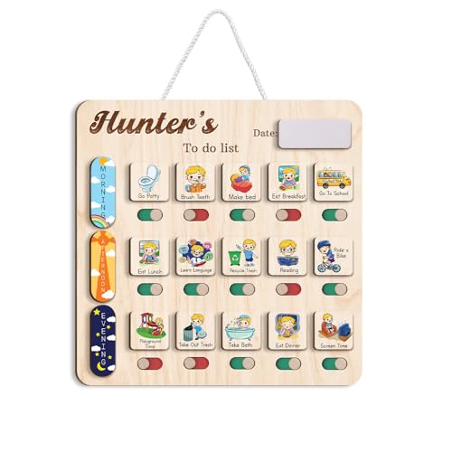 Personalized Wooden Daily Routine Chart