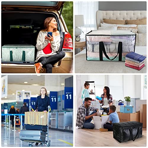 Clear Oversized Moving Bags with Reinforced Handles