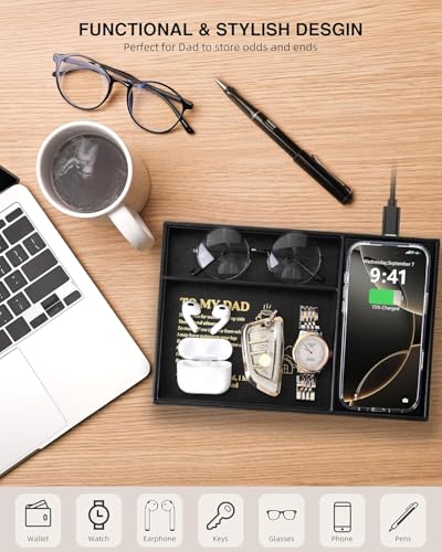 Valet Tray with Wireless Charger
