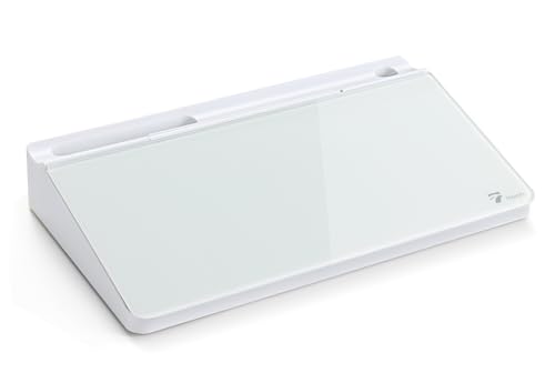 Glass Desk Whiteboard with Storage