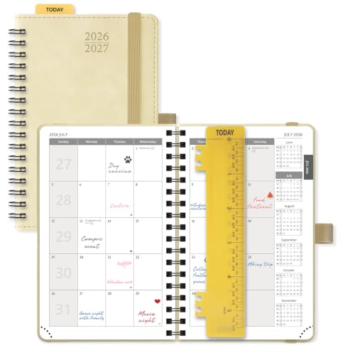 2026 2027 Monthly Planne 18 Month Calendar Agenda with Expense Tracker