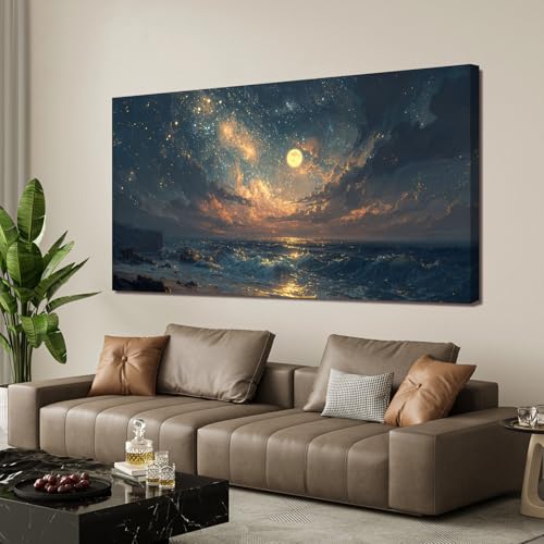 Oversized Wall Art Decor Gold Boho Canvas Art Wall Decor For Living Room