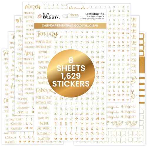 Calendar Essentials Planner Stickers