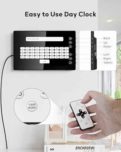 Digital Calendar Day Clock