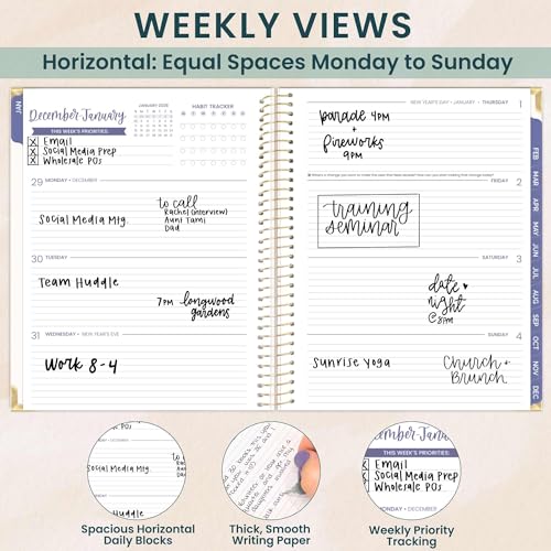 2026 Floral Hardcover Planners
