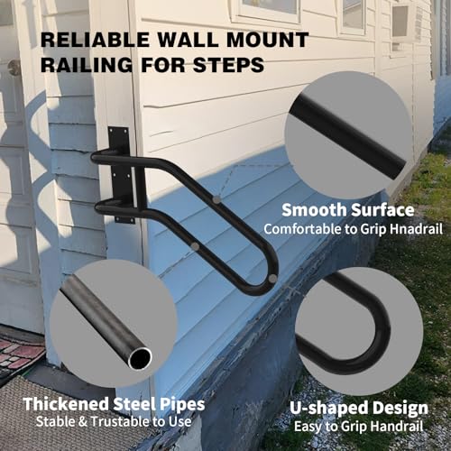 Wall Mount handrail for Outdoor Steps