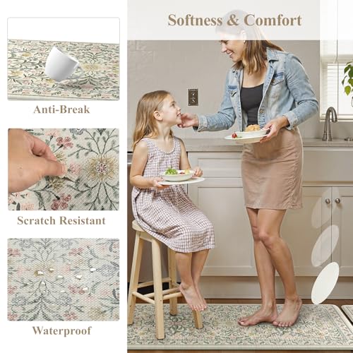 Modern Floral Kitchen Mats