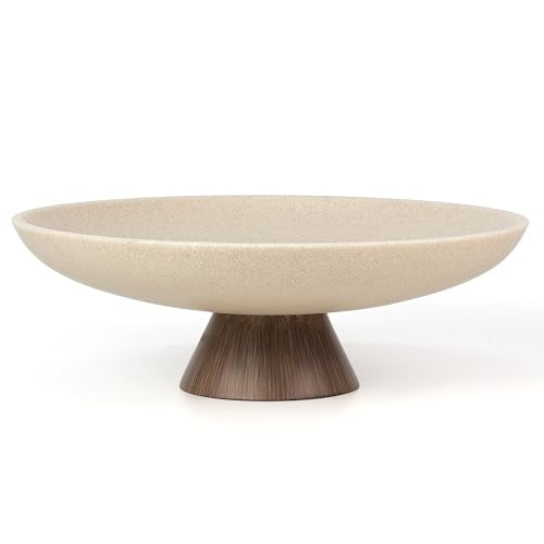 Modern Resin Pedestal Decorative Bowl
