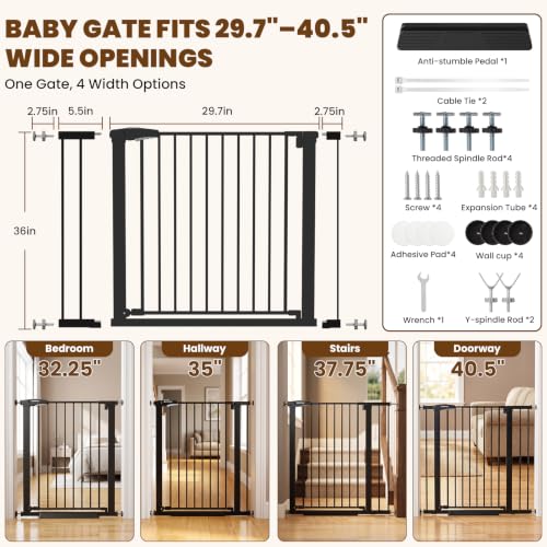 36" Baby Gate Extra Tall