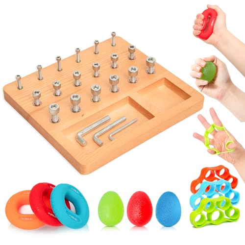 Wooden Pegboard for Finger Dexterity