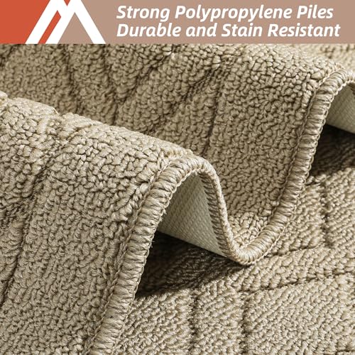 48x20 Inch 30X20 Inch Kitchen Rug Mats Made of 100% Polypropylene 2 Pieces Soft Kitchen Mat Specialized in Anti Slippery and Machine Washable