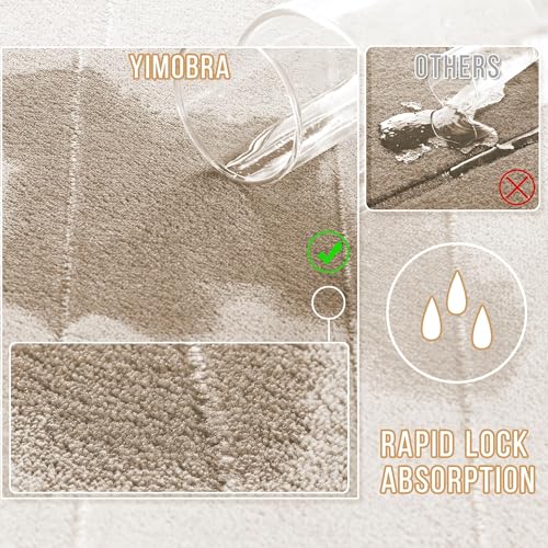3 Pieces Memory Foam Bath Mat Sets