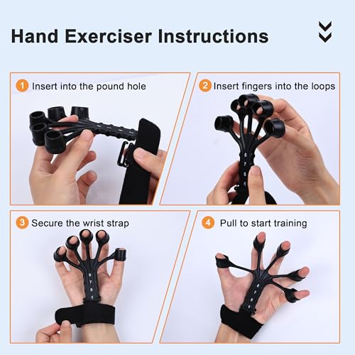 5PCS Grip Strength Trainer Kits