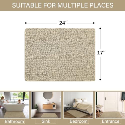 Luxury Bathroom Rug Shaggy Bath Mat