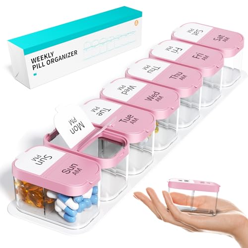 Extra Large Weekly Pill Organizer 2 Times A Day