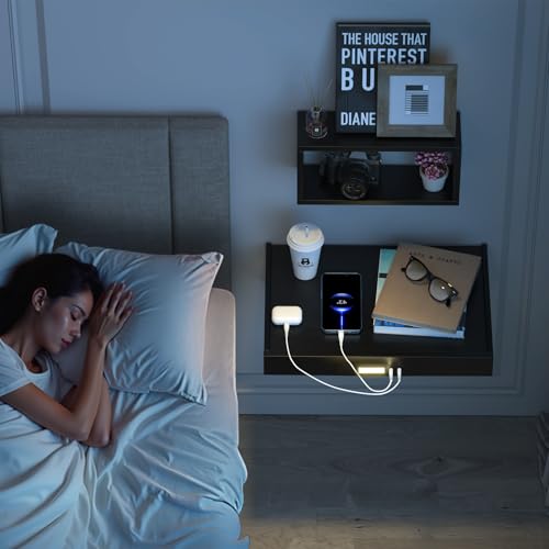 Wall Mounted Bedside Shelf