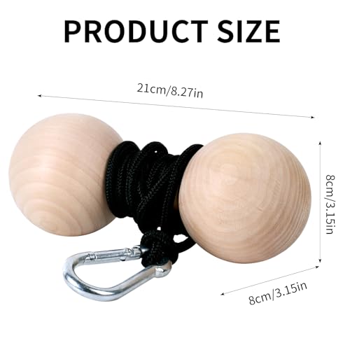Wooden Wrist Roller and Forearm Strengthener