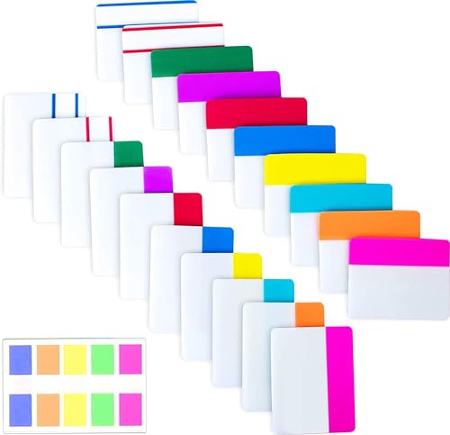 500 Pieces Tabs 2 Inch Sticky Index Tabs