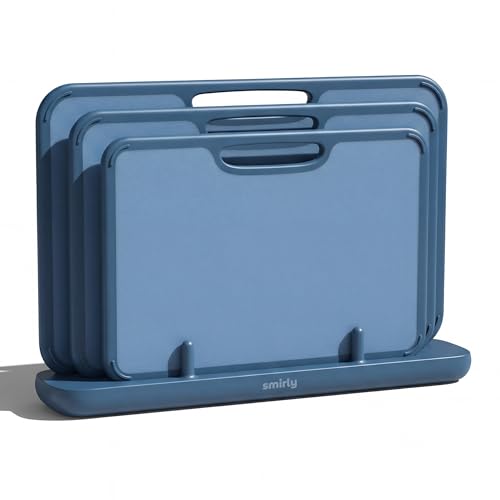 Plastic Cutting Board Set with Holder