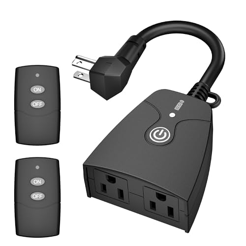 Outdoor Wireless Remote Control Outlet Plug